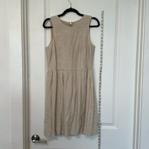 Michael Kors tan linen dress size 8 - lined